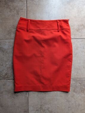 Icone (Simons) Orange Pencil Skirt